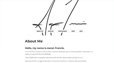 Website screenshot