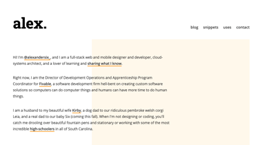Website screenshot