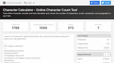 Website screenshot